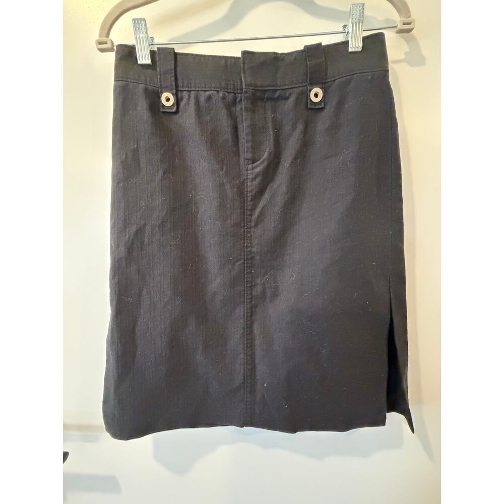Armani Exchange Black Denim Pencil Skirt Womens Size 2